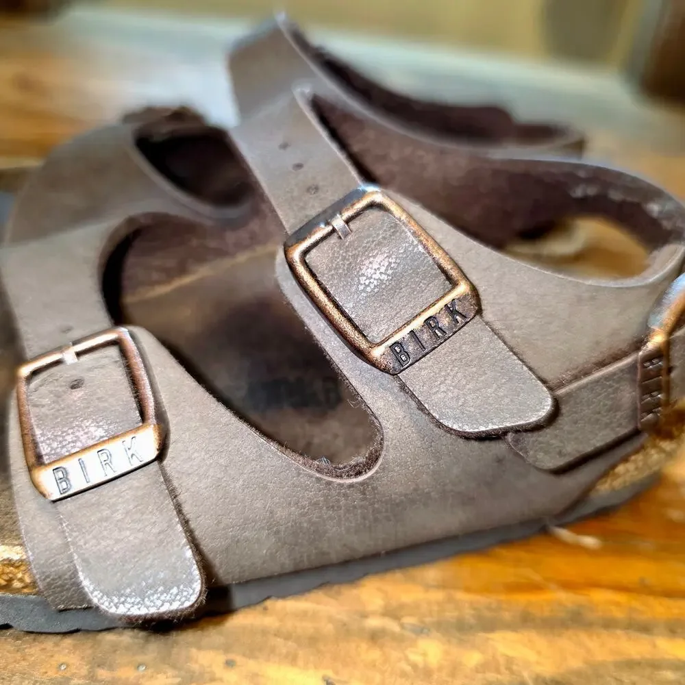 Birkenstock Toddler 25 160 Genuine Leather Adjustable Strap Comfortable Trendy